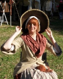 Red Jessi in the Patrick Hand Hat