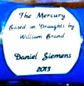 Mercury Ship in Bottle Label