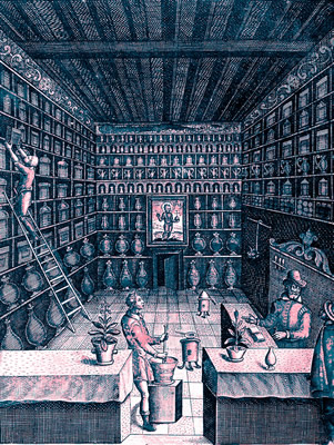 INterior of an Apothecary Shop