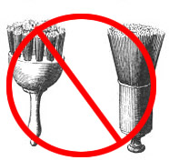 Shaving Brushes Not Used