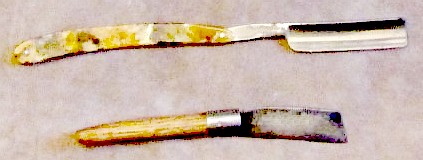 A Modern and 18th Century Razor