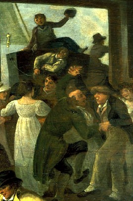 Sailors Celebrating in Port