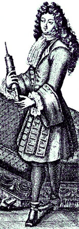 Surgeon with Clyster Syringe