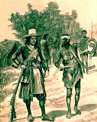 A Fanciful Sketch of Dampier in Australia