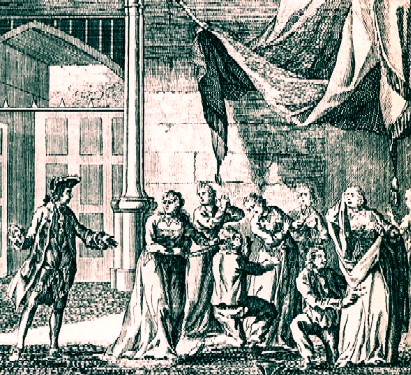 Woodes Rogers and his men in Guayaquil